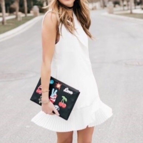 OFF WHITE DETAILED BUTTONED VEST DRESS - Picture 4 of 9